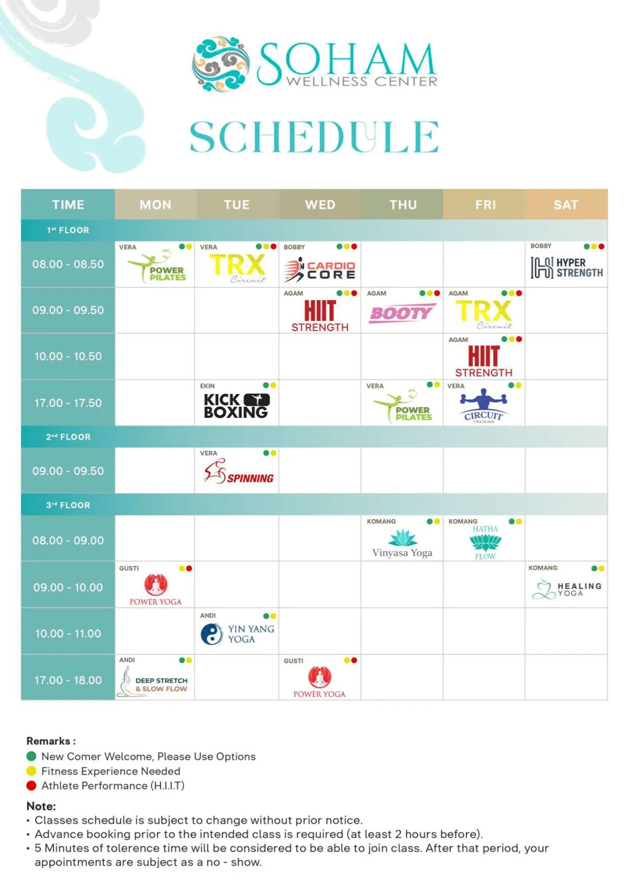 Soham Schedule Description April 2026